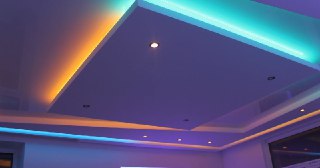 Натяжной потолок с подсветкой Благовещенск, цена от 2129 руб.